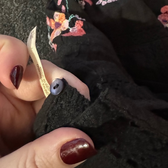 Free People Embroidered Smocked Victorian Dress - Picture 6 of 6